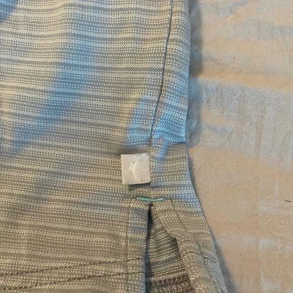 Tommy Bahama mens big and tall supima polyester cotton polo 2XL XXl gray stripe - Picture 6 of 9